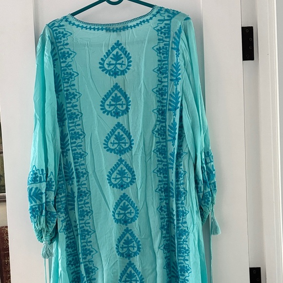 Pranella Aqua Beach Caftan Swim Medium Women - Picture 6 of 7